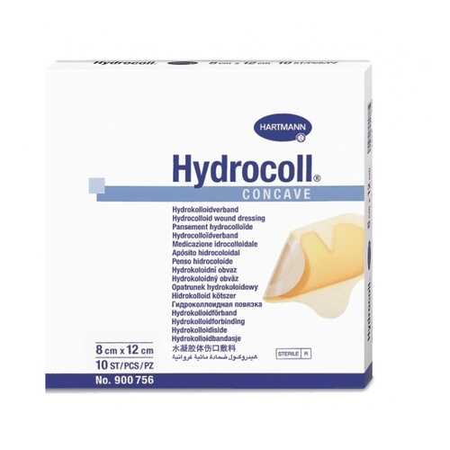 Гидроколлоидные повязки Hydrocoll concave на пятки и локти 8 х 12 см 10 шт. в Фармаимпекс