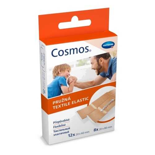 Пластырь Cosmos textil elastic эластичный бежевый 2 размера 20 шт. в Фармаимпекс