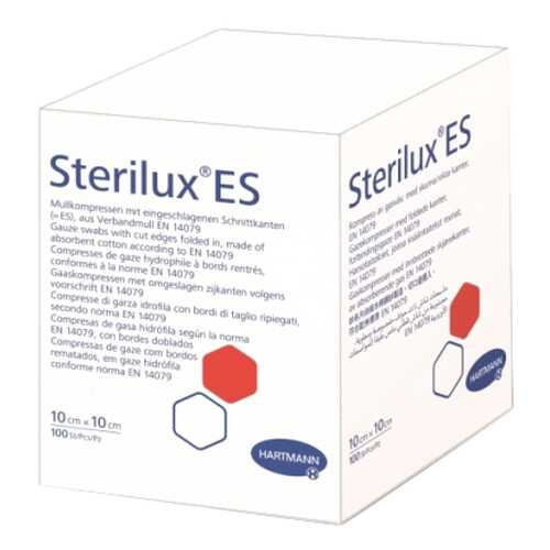 Салфетки марлевые Sterilux ES нестерильные 8 слоев с подвернутой кромкой, 10х10 см 100 шт. в Фармаимпекс