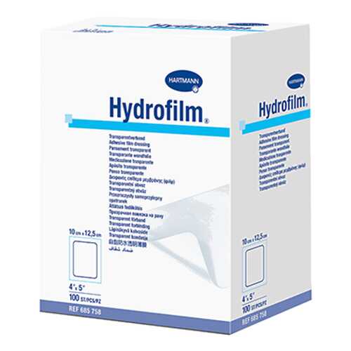 Самофиксирующаяся повязка HARTMANN Hydrofilm прозрачная 10 см х 12,5 см 100 шт. в Фармаимпекс