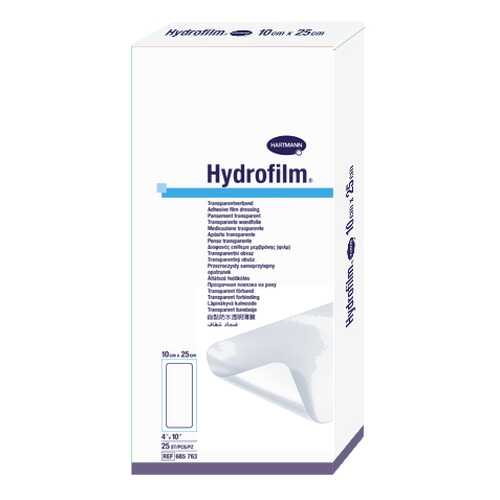 Самофиксирующаяся повязка HARTMANN Hydrofilm прозрачная 10 см х 25 см 25 шт. в Фармаимпекс