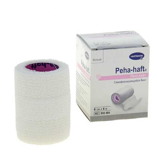 Самофиксирующийся бинт Peha-Haft 4 м х 6 см белый в Фармаимпекс