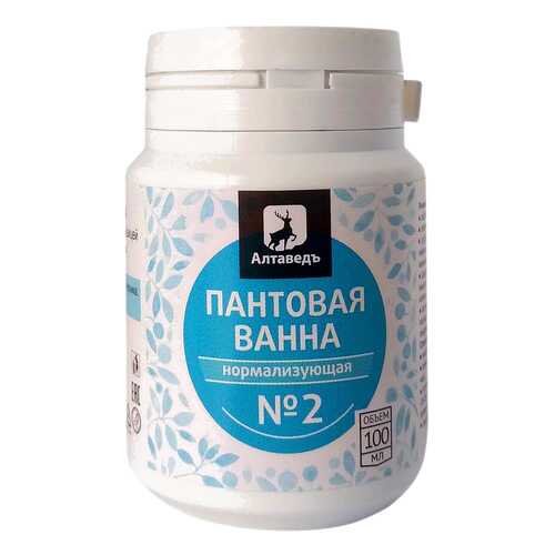 Пантовая ванна Алтаведъ Нормализующая №2 с баданом, черникой и душицей 100 мл в Фармаимпекс