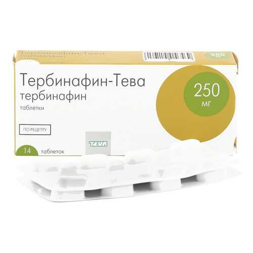 Тербинафин-Тева таблетки 250 мг 14 шт. в Фармаимпекс