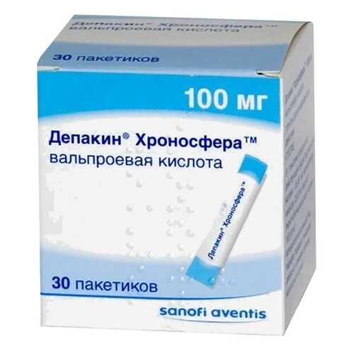 Депакин Хроносфера гранулы 100 мг 30 шт. в Фармаимпекс