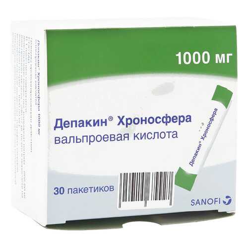 Депакин Хроносфера гранулы 1000 мг 30 шт. в Фармаимпекс