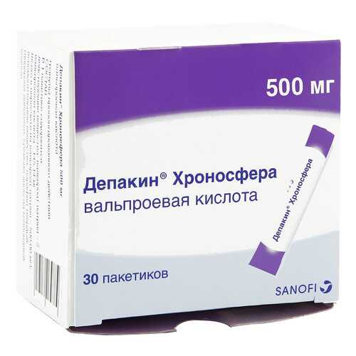 Депакин Хроносфера гранулы 500 мг 30 шт. в Фармаимпекс