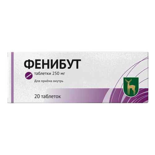 Фенибут таблетки 250 мг №20 в Фармаимпекс