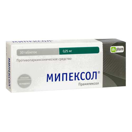 Мипексол таблетки 250 мг №30 в Фармаимпекс