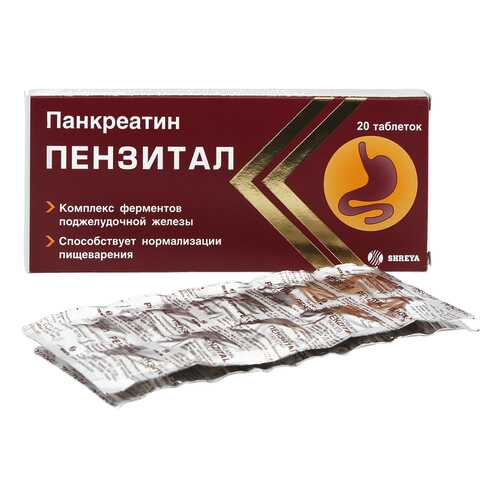 Пензитал таблетки кишечнораств. 20 шт. в Фармаимпекс
