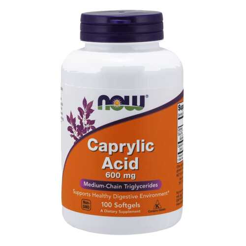 Для пищеварения NOW Caprylic Acid 600 мг 100 капсул в Фармаимпекс