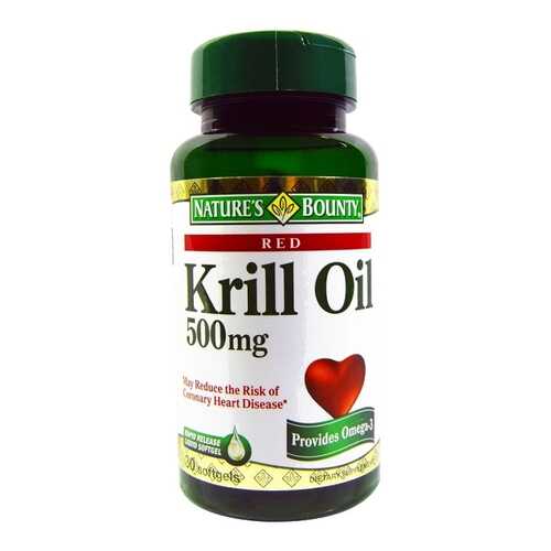 Масло криля Nature's Bounty 500 мг 30 капсул в Фармаимпекс
