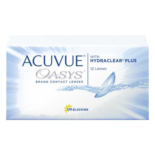 Контактные линзы Acuvue Oasys with Hydraclear Plus 12 линз R 8,4 -5,00 в Фармаимпекс