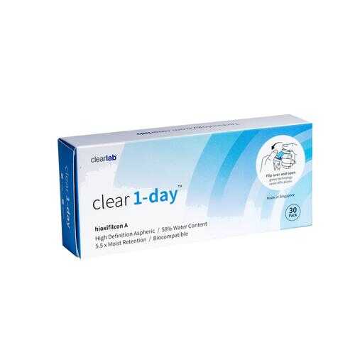 Контактные линзы ClearLab Clear 1-Day 30 линз R 8.7 +02,00 в Фармаимпекс