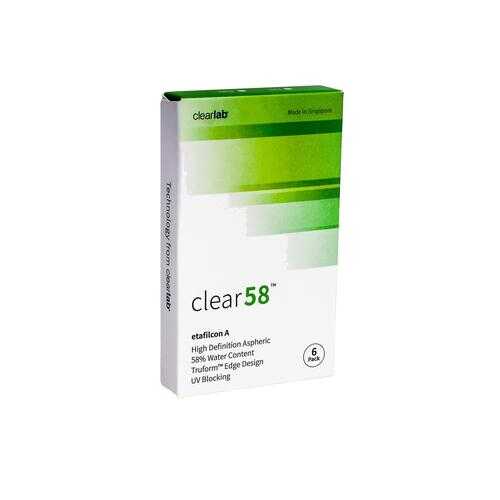 Контактные линзы ClearLab Clear 58 6 линз R 8.3 -09,50 в Фармаимпекс