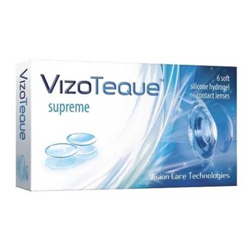 Контактные линзы VizoTeque Supreme 6 линз R 8,6 -0,75 в Фармаимпекс