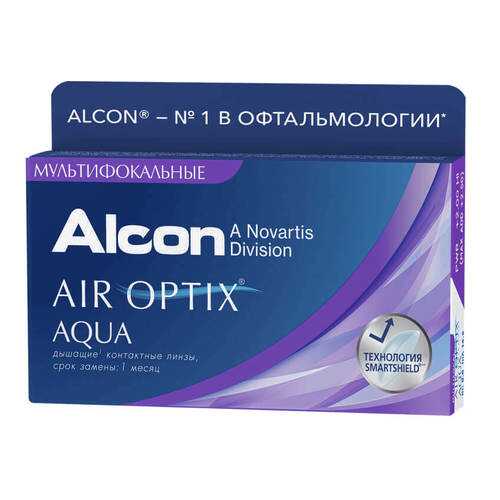 Контактные линзы Air Optix Aqua Multifocal 3 линзы low -10,00 в Фармаимпекс