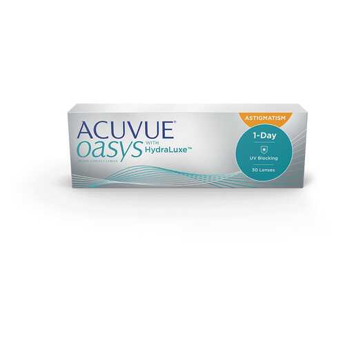 Контактные линзы Acuvue Oasys 1-Day with HydraLuxe for Astigmatism 30 линз +3,25/-1,25/170 в Фармаимпекс