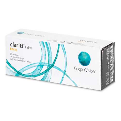 Контактные линзы Clariti 1 day toric 30 линз R 8,6 -1,00/-0,75/20 в Фармаимпекс