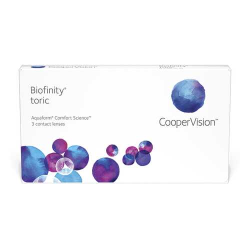 Линзы контактные CooperVision Biofinity Toric 3 шт. +5,5/2,25/180 в Фармаимпекс