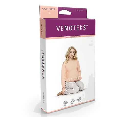 Колготки для беременных VENOTEKS COMFORT с микрофиброй 1 класс 1С402, черный, р.L в Фармаимпекс