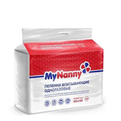 Пеленки впитывающие Medmil MyNanny 30 шт. 60x90 см в Фармаимпекс