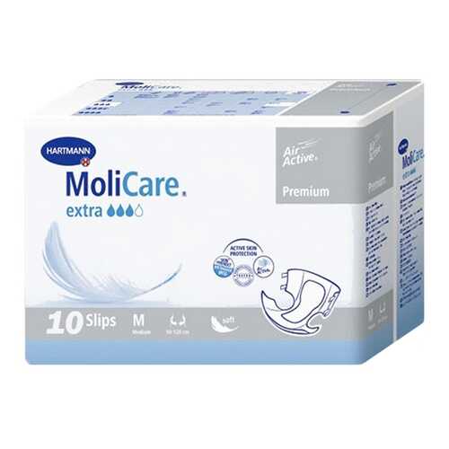 Подгузники для взрослых HARTMANN MoliCare Premium extra soft Воздухопроницаемые 10 шт, M/6 в Фармаимпекс