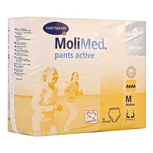 Подгузники для взрослых hartmann molimed pants active трусики впитывающие 12 шт размер м/4 в Фармаимпекс