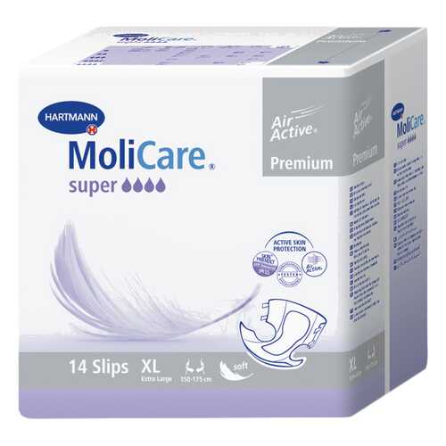 Подгузники для взрослых, XL, 14 шт. MoliCare Premium Super в Фармаимпекс