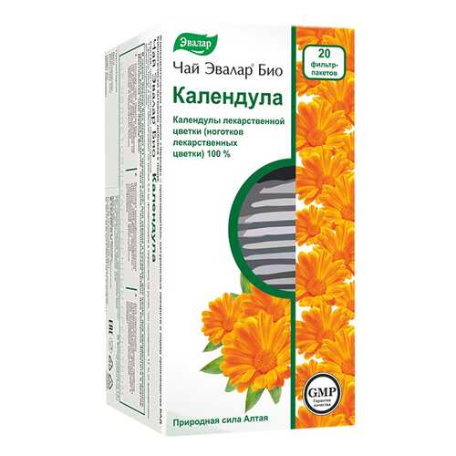 Чай Эвалар БИО календула, 20 фильтр-пакетиков в Фармаимпекс