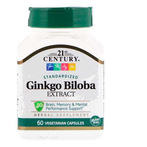 Гинкго Билоба 21ST CENTURY Ginkgo Biloba вег. капсулы 60 шт. в Фармаимпекс