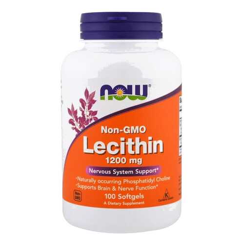 Лецитин NOW Lecithin 100 капс. натуральный в Фармаимпекс