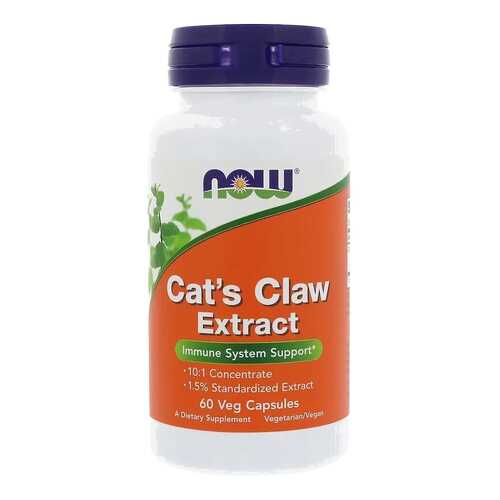 Cat's Claw Extract (экстракт кошачьего когтя), 60 вегетарианских капсул, NOW в Фармаимпекс