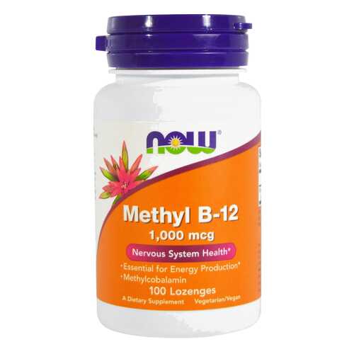 Витамин B NOW Methyl B-12 1000 мкг 100 пастилок в Фармаимпекс